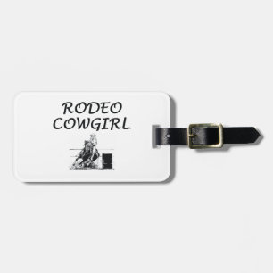 Étiquette À Bagage Cow-girl de rodéo de PIÈCE EN T