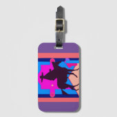 Étiquette À Bagage Cowboy (Devant Vertical)