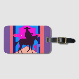 Étiquette À Bagage Cowboy