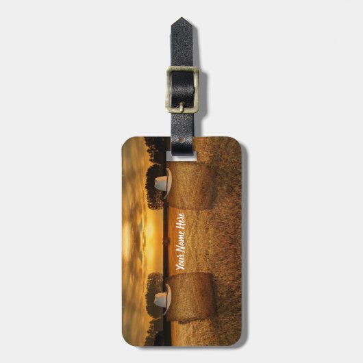 Étiquette À Bagage Cowboy (Devant Vertical)