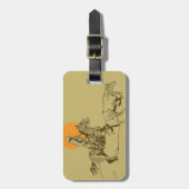 Étiquette À Bagage Cowboy occidental sauvage au travail (Devant Vertical)