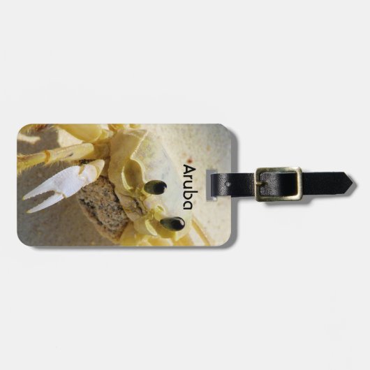 Étiquette À Bagage Crabe (Devant horizontal)