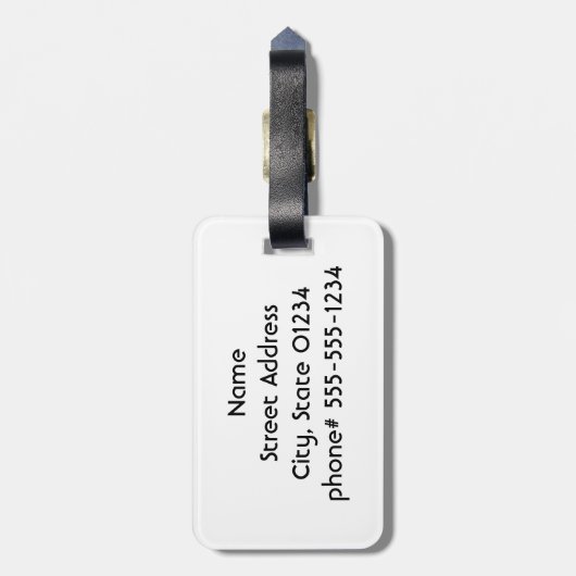 Étiquette À Bagage Crabe (Dos Vertical)