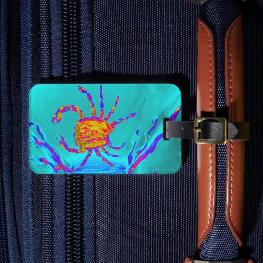 Étiquette À Bagage Crabe Cool balnéaire (Insitu Rectoal 4)