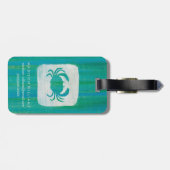 Étiquette À Bagage Crabe côtier d'Aqua de | (Dos horizontal)