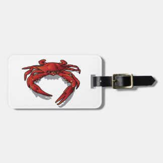 Étiquette À Bagage Crabe rouge