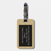 Étiquette À Bagage Craignez la barbe, la moustache drôle (Dos Vertical)