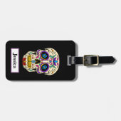 Étiquette À Bagage Crâne à sucre (Devant horizontal)