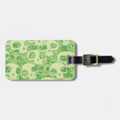 Étiquette À Bagage Crâne Cool (Devant horizontal)