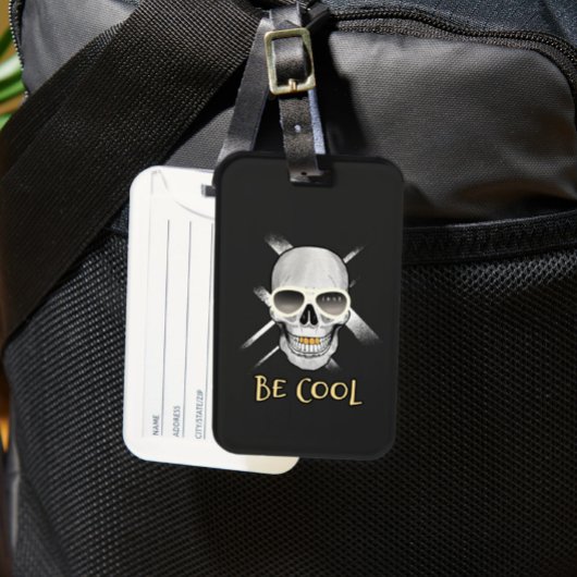 Étiquette À Bagage Crâne cool