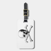 Étiquette À Bagage Crâne croisé (Devant Vertical)