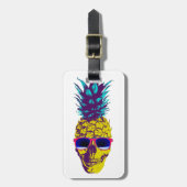 Étiquette À Bagage Crâne d'ananas (Devant Vertical)
