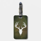 Étiquette À Bagage Crâne de chasse de cerfs communs avec des (Dos Vertical)