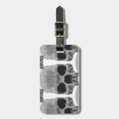 Étiquette À Bagage crâne de goth (Devant Vertical)