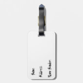 Étiquette À Bagage Crâne de roche (Dos Vertical)