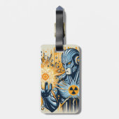 Étiquette À Bagage Crâne et symboles (Dos Vertical)