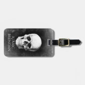 Étiquette À Bagage Crâne grunge (Devant horizontal)