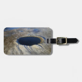 Étiquette À Bagage Cratère aérienne Pingualuit, Québec, Canada. (Devant horizontal)