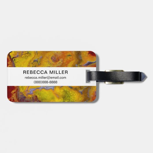 Étiquette À Bagage Crayola Jasper (Dos horizontal)