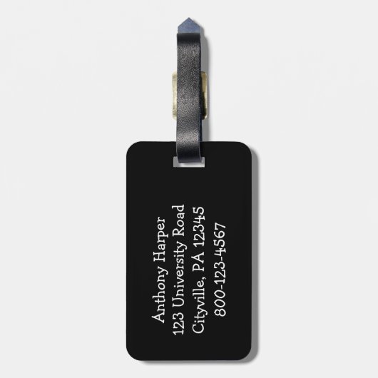 Étiquette À Bagage Crazy Cow (Dos Vertical)