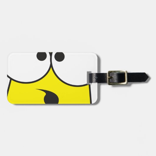 Étiquette À Bagage Crazy Face (Devant horizontal)