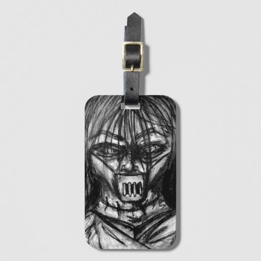 Étiquette À Bagage Crazy fou fou traîtresse de la folie (Devant Vertical)