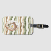 Étiquette À Bagage Cream White Daisy Flowers (Devant Horizontal)