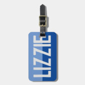 Étiquette À Bagage Création de nom en gras. (Devant Vertical)