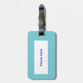 Étiquette À Bagage Créatures de la mer de Noël personnalisées (Dos Vertical)