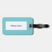 Étiquette À Bagage Créatures de la mer de Noël personnalisées (Dos horizontal)