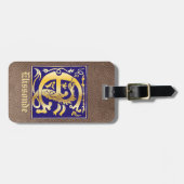 Étiquette À Bagage Créatures mythiques du XVIe siècle Capitale décora (Devant horizontal)