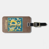 Étiquette À Bagage Créatures mythiques du XVIe siècle Capitale décora (Devant horizontal)