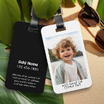 Étiquette À Bagage Créer votre propre Galerie de photos simple bordur<br><div class="desc">Ajoutez votre selfie ou portrait favori d'un ami. Utilisez une photo pour créer un cadeau unique et personnel. Si vous avez besoin d'ajuster les images,  cliquez sur l'outil personnaliser pour apporter des modifications.</div>