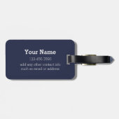 Étiquette À Bagage Créez les photos de chat de chien de photo de (Dos horizontal)