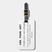 Étiquette À Bagage Créez mes propres étiquettes de bagage utilisant (Devant Vertical)