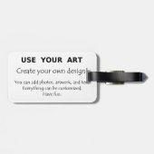 Étiquette À Bagage Créez mes propres étiquettes de bagage utilisant (Dos horizontal)