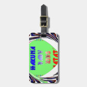 Étiquette À Bagage Créez vos propres coeurs lumineux conception bébé  (Devant Vertical)