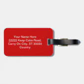 Étiquette À Bagage Créez votre propre calme et continuez sur mesure (Dos horizontal)