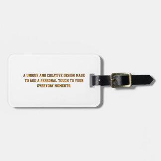 Étiquette À Bagage Créez votre propre étiquette de bagage