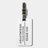 Étiquette À Bagage Créez votre propre étiquette de bagage avec le (Devant Vertical)