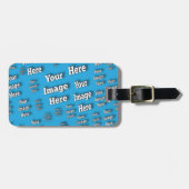 Étiquette À Bagage 🤍 Créez votre propre Modèle personnalisé (Devant horizontal)