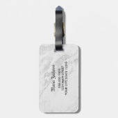 Étiquette À Bagage Créez votre propre monogramme photo complet person (Dos Vertical)