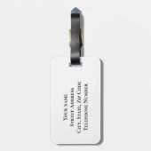 Étiquette À Bagage Créez votre propre photo (Dos Vertical)