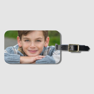 Étiquette À Bagage Créez Votre Propre Photo De Fils Personnalisée Dou