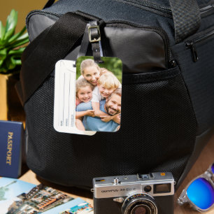 Étiquette À Bagage Créez Votre Propre Photo Image Personnalisée DIY