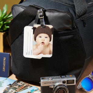 Étiquette À Bagage Créez Votre Propre Photo Moderne Enfants Enfants P