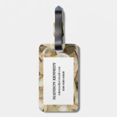 Étiquette À Bagage Crème de simplicité de magnolia (Dos Vertical)