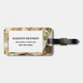 Étiquette À Bagage Crème de simplicité de magnolia (Dos horizontal)