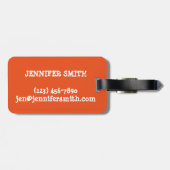 Étiquette À Bagage Crème orange crème glacée Popsicle Pop (Dos horizontal)