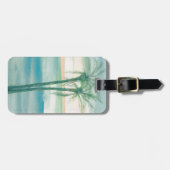 Étiquette À Bagage Crépuscule paisible tropical (Devant horizontal)